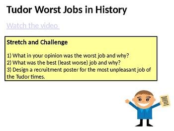 worst jobs in tudor times